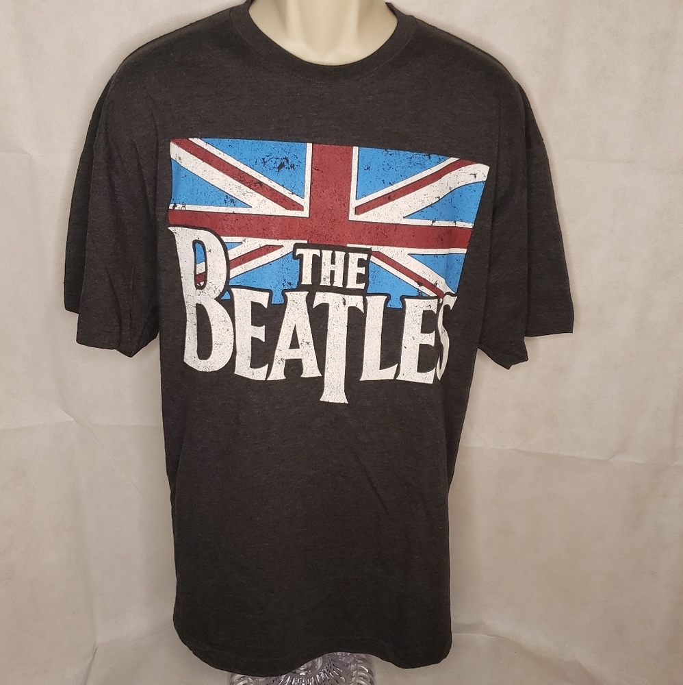 🎙🎙 Beatles British Flag Shirt XXL 🎶🎶